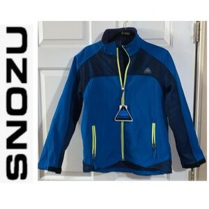 🍾 SNOZU Blue Zip Up Ski Jacket NWT 14 / 16